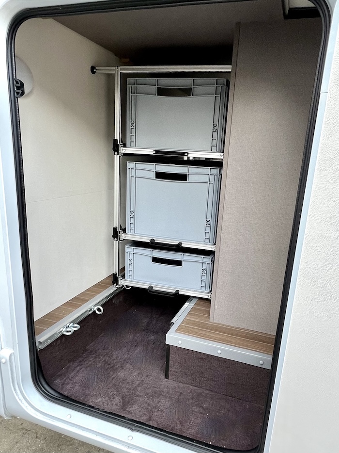 Heckgarage Wohnmobil Regal für kleine Heckgarage