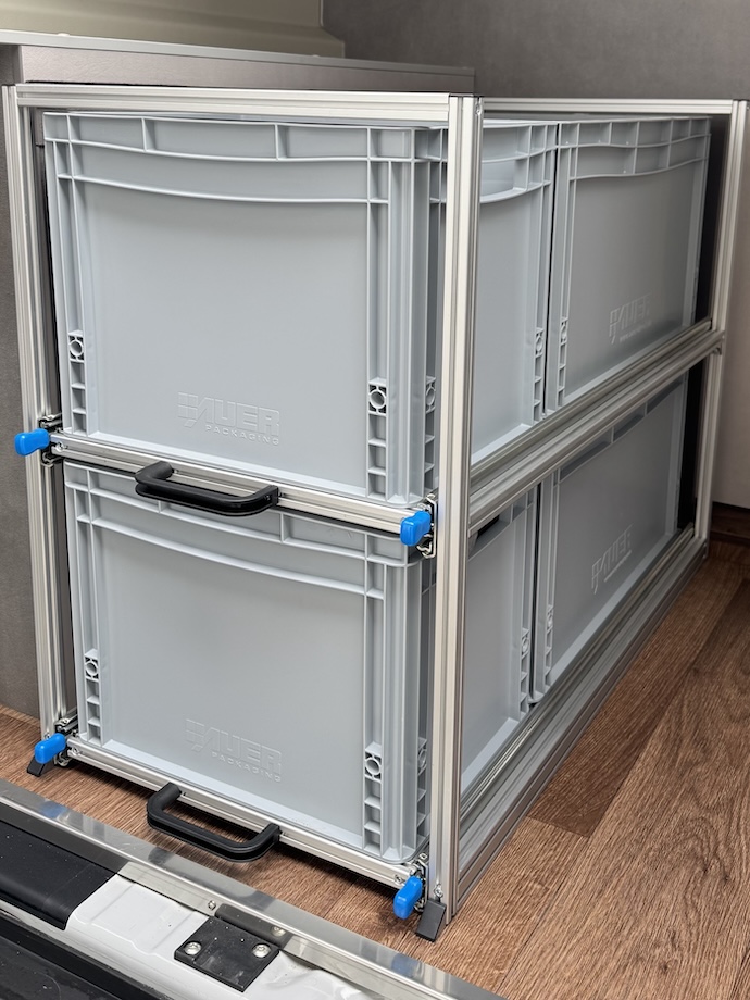 Kastenwagen Schwerlastauszug im Pössl