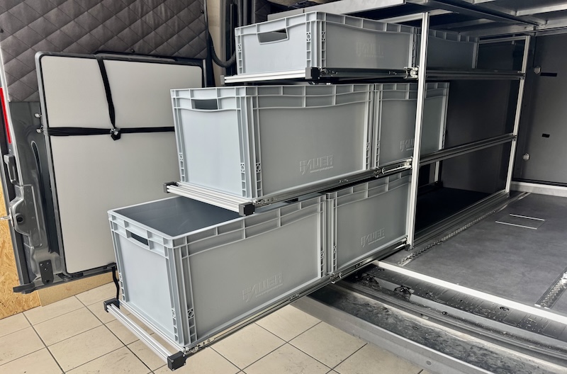 Kastenwagen Regal im Adria